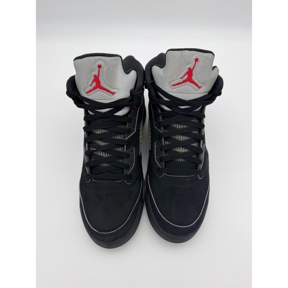 Nike Air Jordan 5 Retro Metallic Black Silver HF3975-001 Mens Size 10 High Top main image 6
